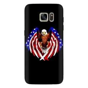 Чехол Флаг USA для Samsung Galaxy S7 Еdge / G935 (Крылья США)