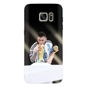 Чехлы Лео Месси Аргентина для Samsung Galaxy S7 Еdge / G935 (Кубок Мира)