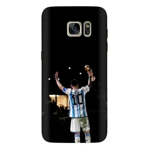Чехлы Лео Месси Аргентина для Samsung Galaxy S7 Еdge / G935 (Лео Чемпион)