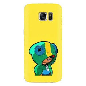 Чехол Бравл Старс для Samsung Galaxy S7 Еdge / G935 (Леон (LEON))