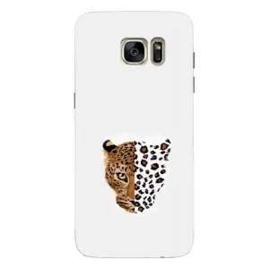 Чохол з леопардовим принтом на Samsung Galaxy S7 Еdge / G935 (Леопард на білому)