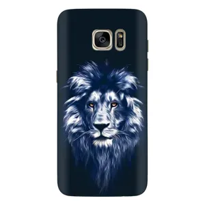 Чохол з картинкою на Samsung Galaxy S7 Еdge / G935 (Лев – синій)