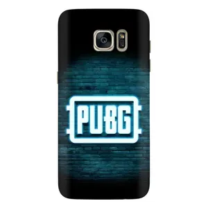 Чехол (TPU) с картинкой "Лого Пабг" на Гелекси С7 Едж (Лого PUBG)