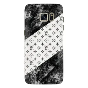 Чехол Стиль Louis Vuitton на Samsung Galaxy S7 Еdge / G935 (LV на белом)