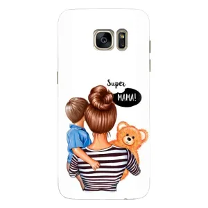 Чехлы для МАМЫ на Samsung Galaxy S7 Еdge / G935 (Мама и сын)