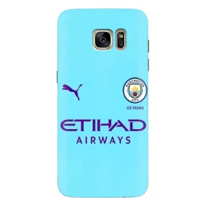 Силиконовые Чехлы принт Футбол на Samsung Galaxy S7 Еdge / G935 (Man City)