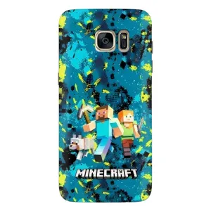 Чехлы для Samsung Galaxy S7 Еdge / G935 (Персонажи Майн Крафт) (Майнкрафт)