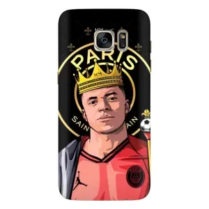 Чехол (TPU) с Футболистом на Samsung Galaxy S7 Еdge / G935 (Mbappe King)