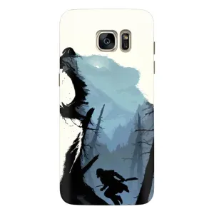Силіконовий бампер з картинкою звірів для Samsung Galaxy S7 Еdge / G935 (Ведмідь та ліс)