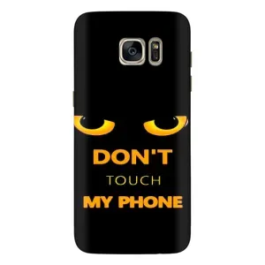 Чехол с Прикольным принтом на Samsung Galaxy S7 Еdge / G935 (Не трогай мой телефон)