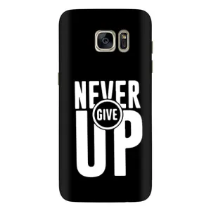 Силиконовый Чехол на Samsung Galaxy S7 Еdge / G935 с картинкой Nike (Never Give UP)