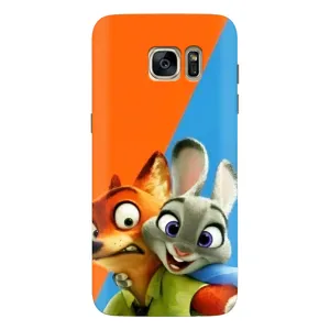 Чехлы ЗВЕРОПОЛИС для Samsung Galaxy S7 Еdge / G935 (Ник и Хопс)