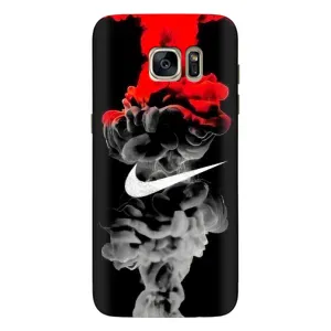 Силиконовый Чехол на Samsung Galaxy S7 Еdge / G935 с картинкой Nike (Nike дым)