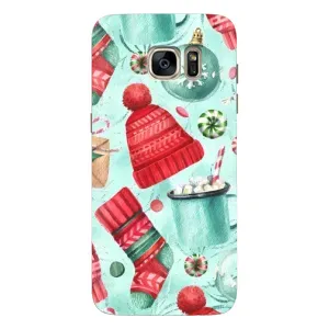 Чехол Санта Клаус для Samsung Galaxy S7 Еdge / G935 (Одежда)