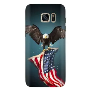 Чехол Флаг USA для Samsung Galaxy S7 Еdge / G935 (Орел и флаг)