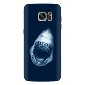 Силіконовий бампер з картинкою звірів для Samsung Galaxy S7 Еdge / G935 (Пащу Акули)