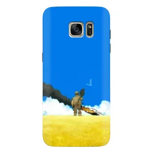 Чехлы на военную тематику для Samsung Galaxy S7 Еdge / G935 (Попадание)
