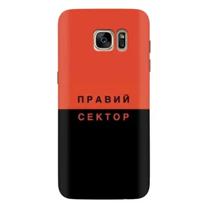 Чехлы УПА (Красно-Чёрный) на Samsung Galaxy S7 Еdge / G935 (Правый Серктор)