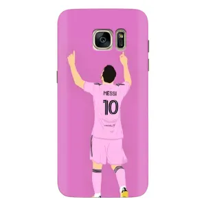 Чехлы Лео Месси в Майами на Samsung Galaxy S7 Еdge / G935 (Празднование Месси)