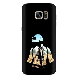 Силиконовый чехол с картинкой "Герой Pubg" на Samsung Galaxy S7 Еdge / G935 (Пубг мен)