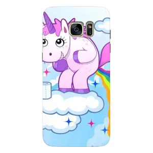 Чехол Unicorn на Samsung Galaxy S7 Еdge / G935 (Радуга единорожка)