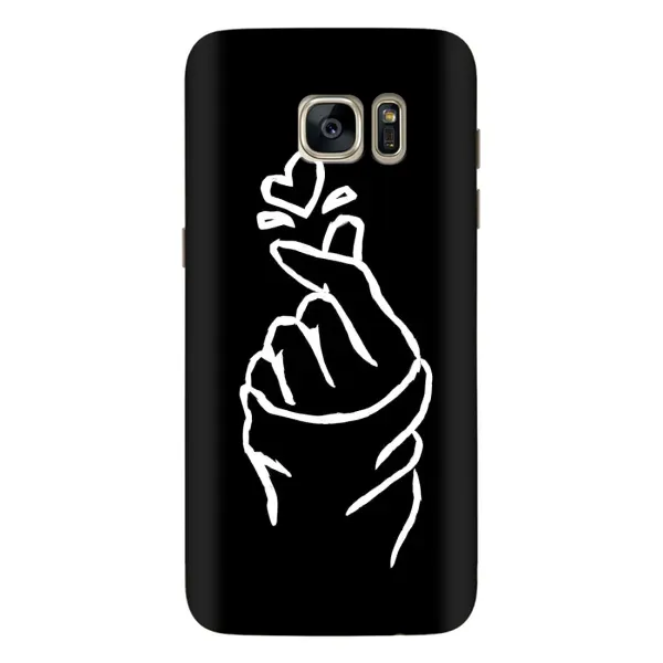 Чехол с рисунком «Сердце на черном» для Samsung Galaxy S7 Edge (G935) Чехол с рисунком «Сердце на черном» для Samsung Galaxy S7 Edge (G935)