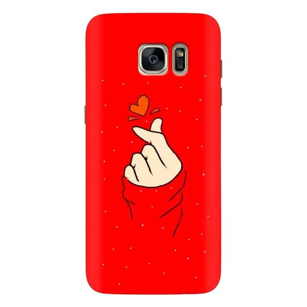 Чехол с рисунком «Сердце на красном» для Samsung Galaxy S7 Edge (G935) Чехол с рисунком «Сердце на красном» для Samsung Galaxy S7 Edge (G935)