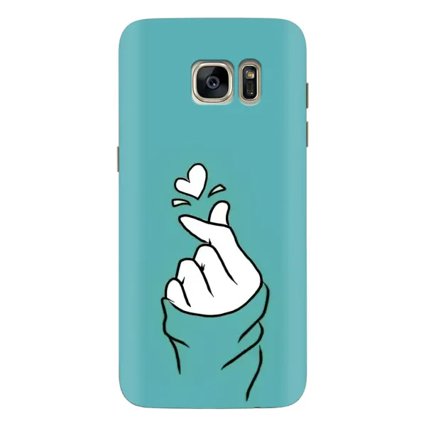 Чехол с рисунком «Сердечко на бирюзовом» для Samsung Galaxy S7 Edge (G935) Чехол с рисунком «Сердечко на бирюзовом» для Samsung Galaxy S7 Edge (G935)