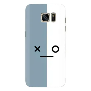 Чохли (ТПУ) (смішні стікери) для Samsung Galaxy S7 Еdge / G935 (Сіро-білий)