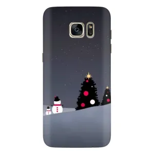 Чехлы на Новый Год Samsung Galaxy S7 Еdge / G935 (Снеговички)