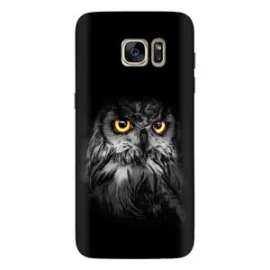 Чохли з принтом СОВИ для Samsung Galaxy S7 Еdge / G935 (Сова на чорному)