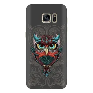 Чохли з принтом СОВИ для Samsung Galaxy S7 Еdge / G935 (Сова на сірому)
