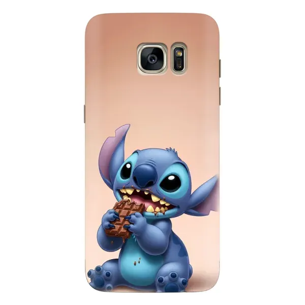 Чехол с рисунком «Стич с шоколадом» для Samsung Galaxy S7 Edge (G935) Чехол с рисунком «Стич с шоколадом» для Samsung Galaxy S7 Edge (G935)