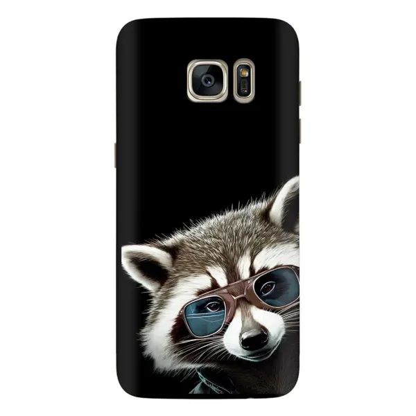 Чехол с рисунком «Стильный Енот» для Samsung Galaxy S7 Edge (G935) Чехол с рисунком «Стильный Енот» для Samsung Galaxy S7 Edge (G935)