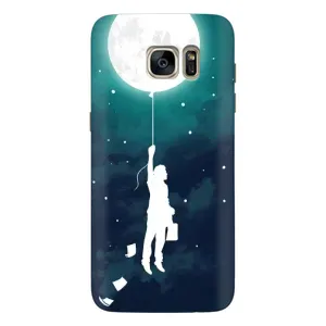 Чохол (ТПУ) з планетами на Samsung Galaxy S7 Еdge / G935 (To The moon)