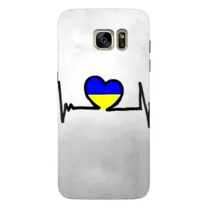 Силиконовый Чехол на Samsung Galaxy S7 Еdge / G935 (Я-Украина) (Украинская кардиограмма)