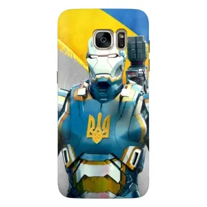 Силиконовый Чехол на Samsung Galaxy S7 Еdge / G935 (Я-Украина) (Украинский робокоп)