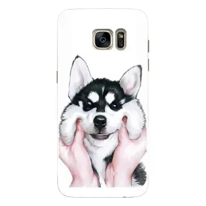 Бампер для Samsung Galaxy S7 Еdge / G935 з картинкою "Песики" (Собака Хаскі)