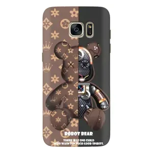 Силиконовый чехол для Samsung Galaxy S7 Еdge / G935 (Медмедь Луи Виттон)