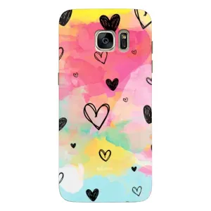 Чохли з тематикою "Маленькі Сердчеки" на Samsung Galaxy S7 Еdge / G935 (Яскраві серця)