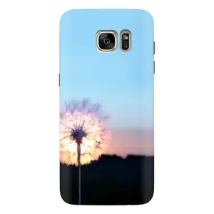 Силіконовий Чохол з кульбабками на Samsung Galaxy S7 Еdge / G935 (Захід з кульбабкою)