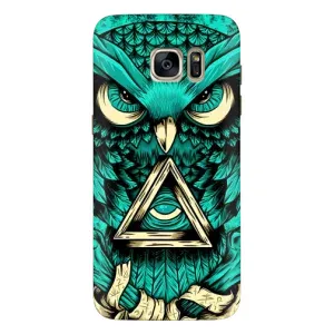 Чохли з принтом СОВИ для Samsung Galaxy S7 Еdge / G935 (Зелена сова)