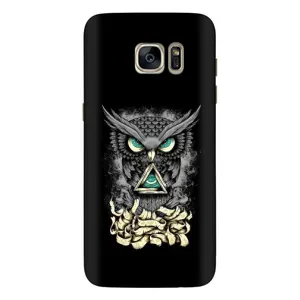 Чохли з принтом СОВИ для Samsung Galaxy S7 Еdge / G935 (Зелені очі)
