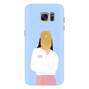 Силіконовый Чохол на Samsung Galaxy S7 Еdge / G935 з картинкой Модных девушек (Жовта кепка)