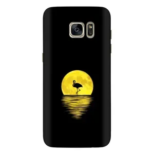 Летний Чехол на Samsung Galaxy S7 Еdge / G935 (Желтый Закат)
