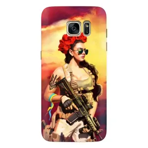 ЗСУ Чехлы (TPU) для Samsung Galaxy S7 Еdge / G935 (Женщина солдат)