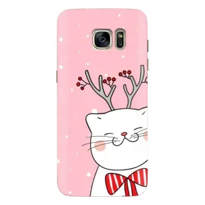 Чохол на тематику: Коти для Samsung Galaxy S7 Edge (G935) (Зимовий кіт)