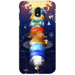 Чехол (ТПУ) с планетами на Samsung Galaxy J3 2017 (J330FN европейская версия) (Арт планети)