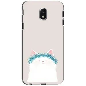 Чехол на тематику: Коты для Samsung Galaxy J3 2017 (J330FN EU) (Белый котик)