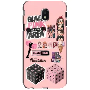 Чехлы с картинкой для Samsung Galaxy J3 2017 (J330FN европейская версия) (BLACK PINK коллаж)
